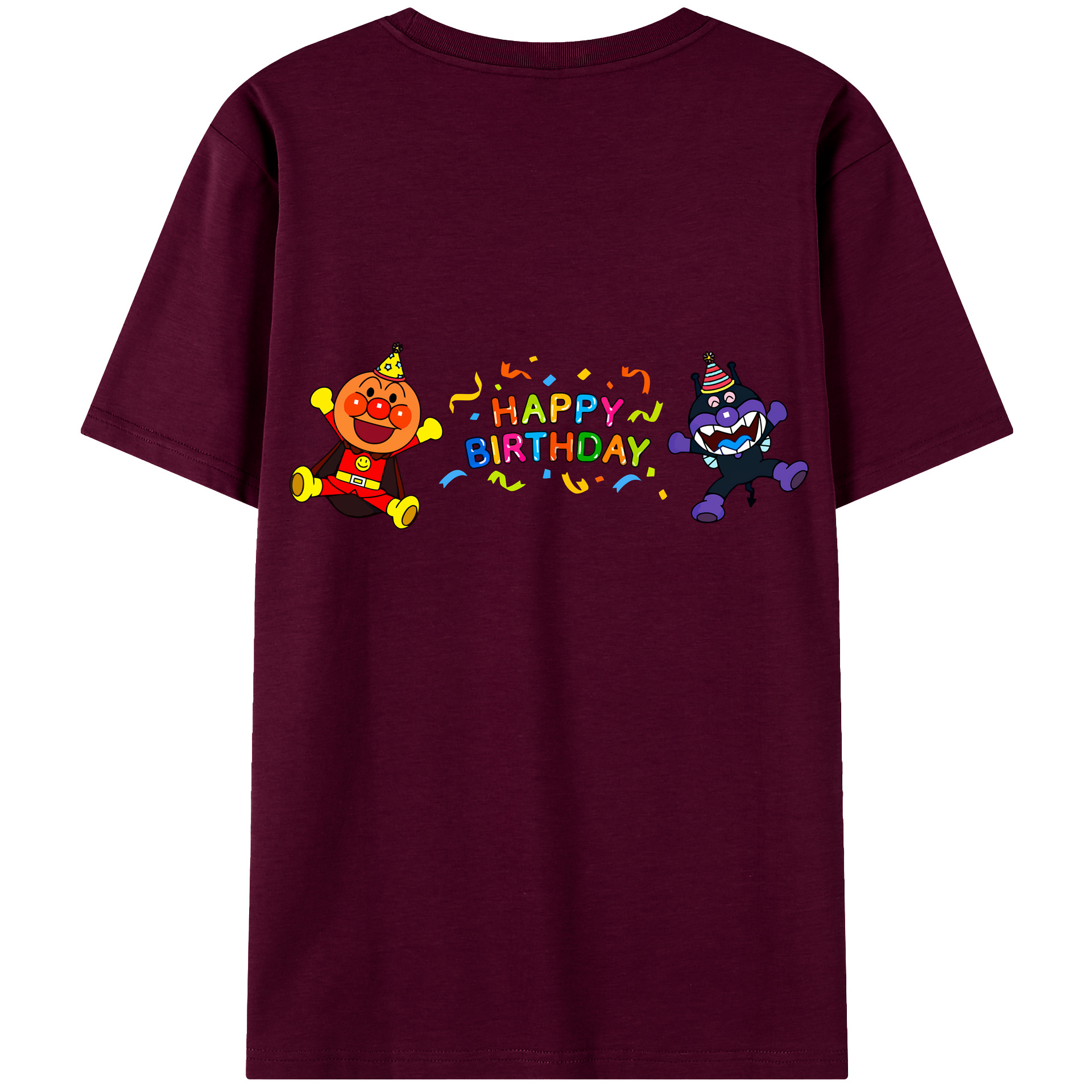 （画像用） アンパンマン Anpanman レディース半袖Tシャツ(バックプリント)